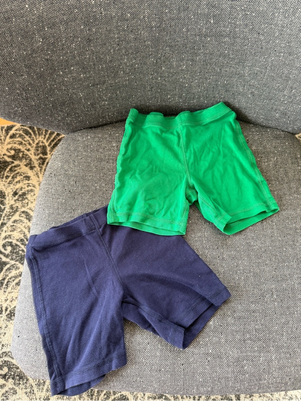 Primary Green and Navy Pajama Bottoms Set